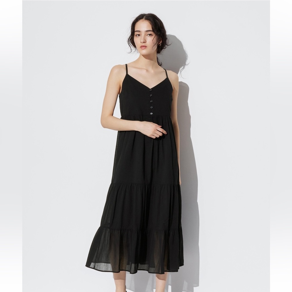 Uniqlo Crinkle Cotton Cami Dress
